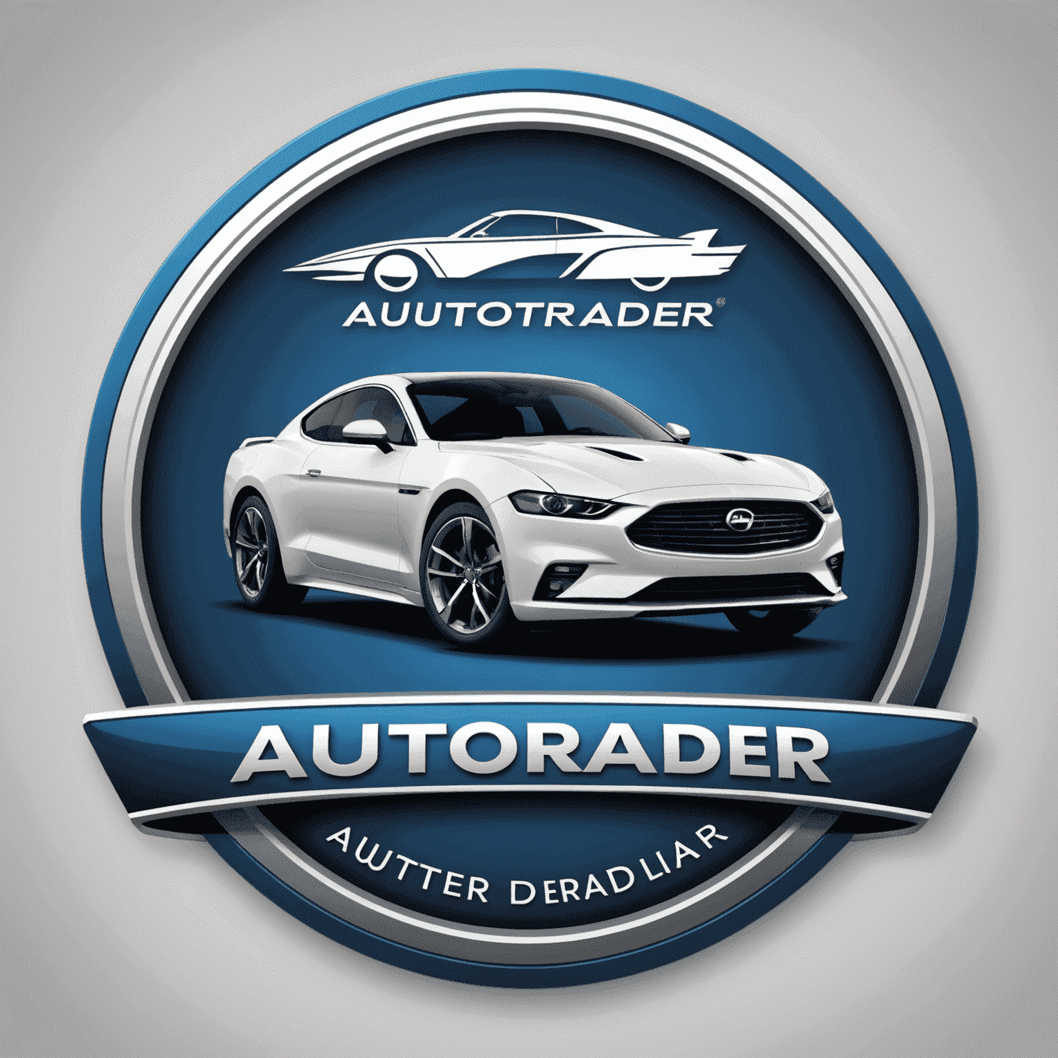 Autotrader logo featuring a stylized car silhouette with the company name